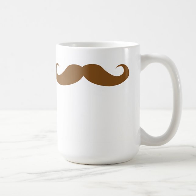 Caneca De Café Brunette Mustache (Direita)