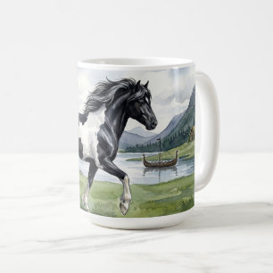 Caneca De Café Brunskjottur Pinto preto islandês