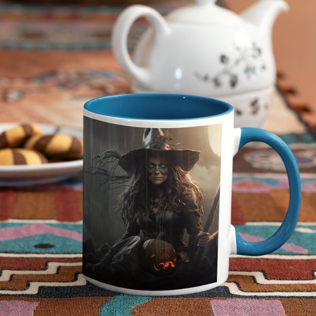 Caneca De Café Bruxa 13 Assustadora do Halloween (Scary Halloween Characters version 13 Mug
)