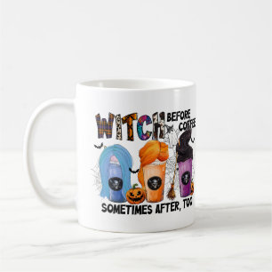 Caneca De Café Bruxa Antes do Dia de as Bruxas engraçado Sarcásti