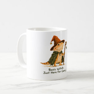 Caneca De Café Bruxa Básica Aqui Só Pelo Doce Dragão Barbudo