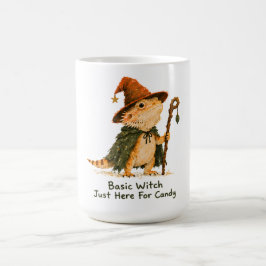 Caneca De Café Bruxa Básica Aqui Só Pelo Doce Dragão Barbudo