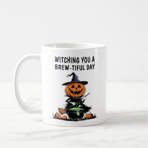 Caneca De Café Bruxa de Abóbora