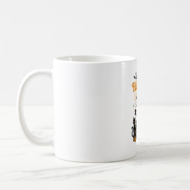 Caneca De Café Bruxa de Ganso do Halloween Vivo (Esquerda)