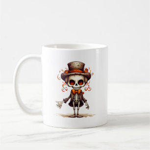 Caneca De Café Bruxa de Halloween de Esqueleto Bonito
