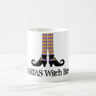 Caneca De Café Bruxa de Halloween Sapatos Simples Caprichosos Fof