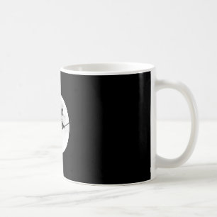 Caneca De Café Bruxa de vassoura com lua cheia desenho engraçado