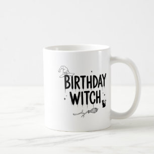 Caneca De Café Bruxa Divertida Fofa Bruxa de Aniversário Bruxas F