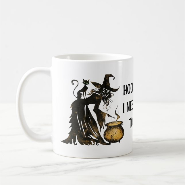 Caneca De Café Bruxa e Gato (Esquerda)