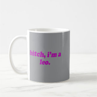 Caneca De Café Bruxa Eu Sou Um Leão - Slogan Divertido de Horósco
