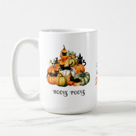 Caneca De Café Bruxa Jack O Lanterna Pumpkin Patch Halloween