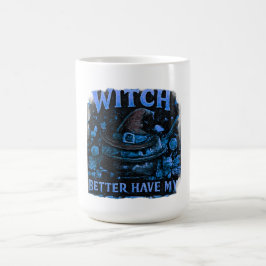 Caneca De Café Bruxa Melhor Ter Meu Doces Funny Halloween