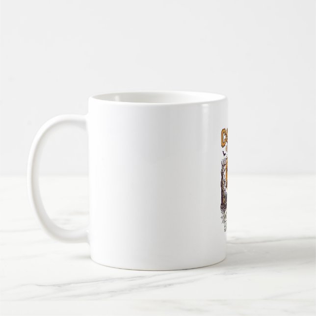 Caneca De Café Bruxa Noite do Treinador Haloween Lua Voadora Aran (Esquerda)