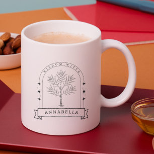 Caneca De Café Bruxa Sabedoria Personalizar Presente Para Profess