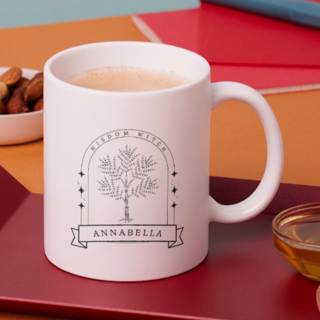 Caneca De Café Bruxa Sabedoria Personalizar Presente Para Profess (Criador carregado)