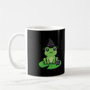 Caneca De Café Bruxa Sapo Fofo de Halloween