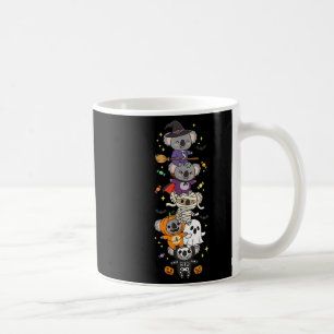 Caneca De Café Bruxa Vampira Fantasma Koala Engraçado Halloween C