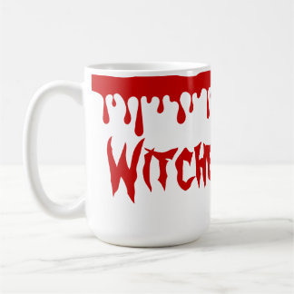 Caneca De Café Bruxas de Halloween Spooky Derrubando Sangue Verme