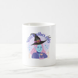 Caneca De Café Bruxas Víblias Apenas Halloween Estético