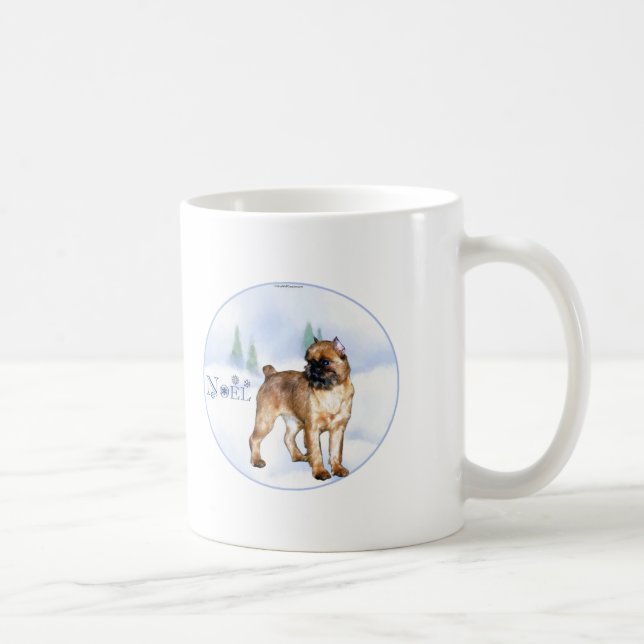 Caneca De Café Bruxelas Griffon Noel (Direita)