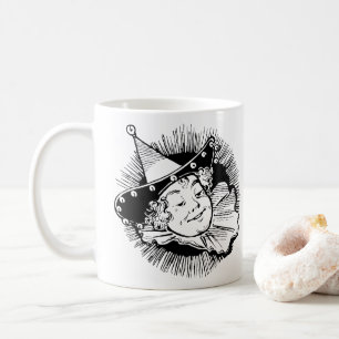 Caneca De Café Bruxo Vintage de Oz, Retrato de Mulher Munchkin