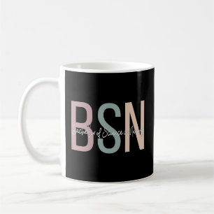 Caneca De Café Bsn Boho Solteiro De Ciência Na Enfermagem