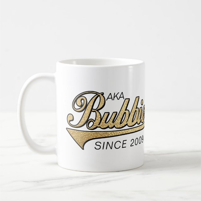 Caneca De Café Bubbie Mug "AKA Bubbie Desde..." (Esquerda)