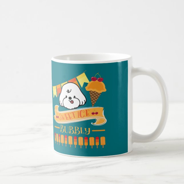 Caneca De Café bubble ama sorvete (Direita)