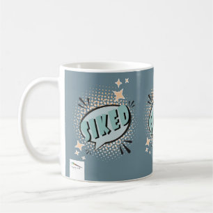 Caneca De Café Bubble de Discurso de Bicicleta Memória Verde Engr