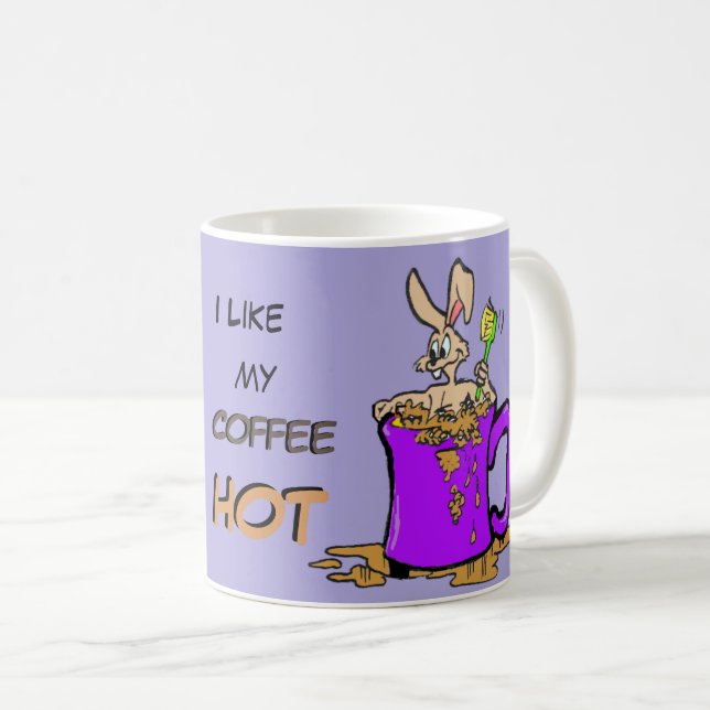 Caneca De Café Bubbling Bunny Coffee Lover Cust. Coffee Mug (Frente Esquerda)