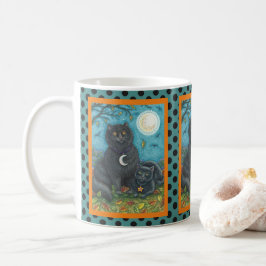 Caneca De Café BUBO E PYEWACKET PRETOS DE GATO HALLOWEEN MÚG Pont