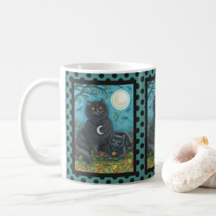Caneca De Café BUBO E PYEWACKET PRETOS DE GATO HALLOWEEN MÚG Pont