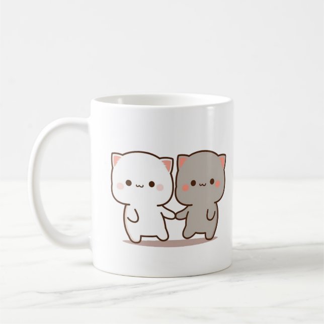 Caneca De Café Bubu Dudu Segurando Mãos (Esquerda)