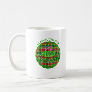 Caneca De Café Buchanan Scottish Tartan Celtic Thistle