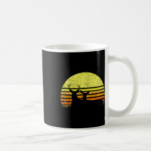 Caneca De Café Buck Mule Deer Hunting Pai Vintage Retro Sun Arco
