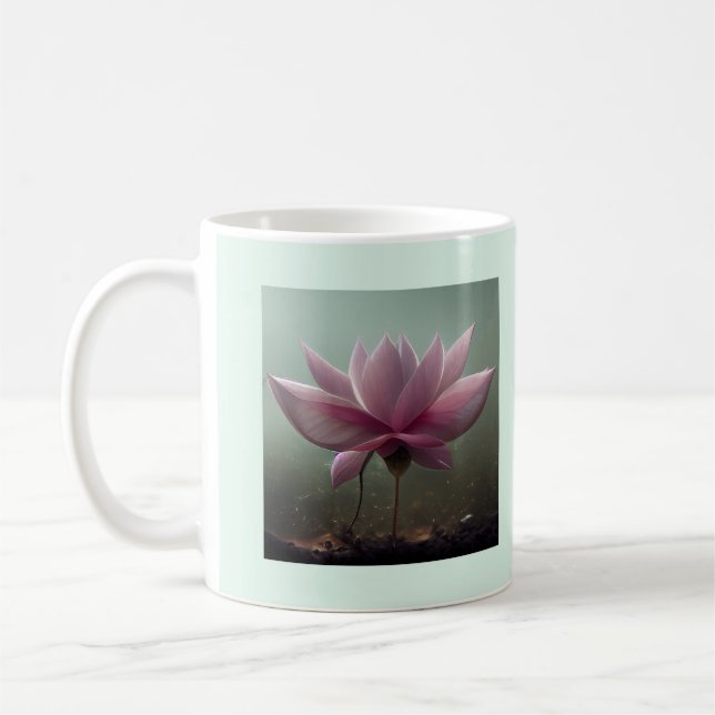 Caneca De Café Buda Citação sobre pessoas PINK lotus opinado (Esquerda)