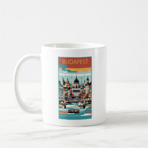 Caneca De Café Budapest Hungary Art Deco