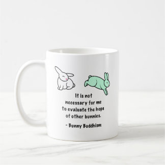 Caneca De Café Budismo "saltos do coelho de outros coelhos "