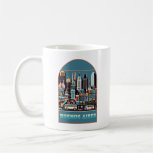 Caneca De Café Buenos Aires Argentina Art Deco