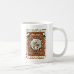 Caneca De Café Búfalo Branco - Oração e café de abundância