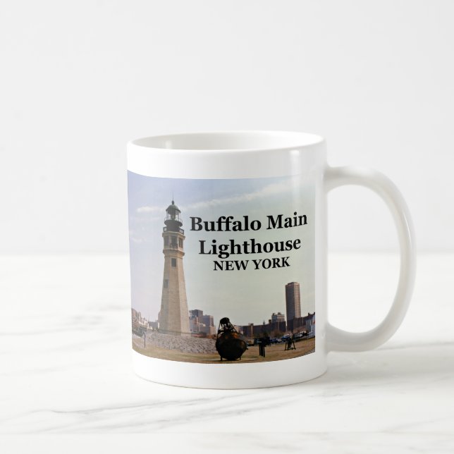 Caneca De Café Bufalo Main Lighthouse, Nova York Mug (Direita)