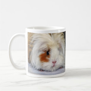Caneca De Café Buff e White, Lunkarya Guiné Pig Face Fechada