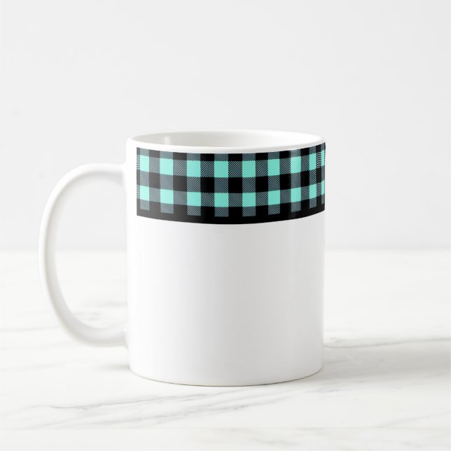 Caneca De Café Buffalo Plaid (Esquerda)