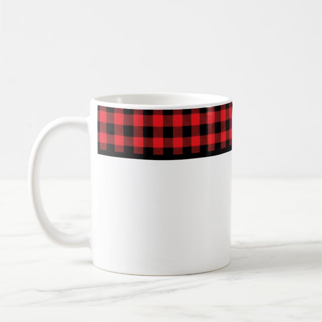 Caneca De Café Buffalo Plaid (Esquerda)