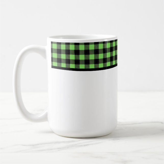 Caneca De Café Buffalo Plaid (Esquerda)