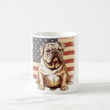 Buldogue Americano Patriótico