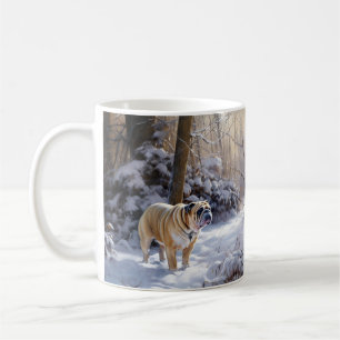 Caneca De Café Buldogue Deixe-O Neve Bruto