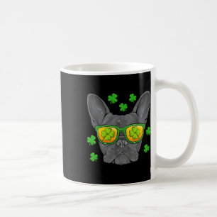 Caneca De Café Buldogue Dia de São Patrício Frenchie