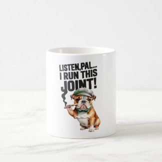 Caneca De Café Buldogue Executar Este Café Tea Mug