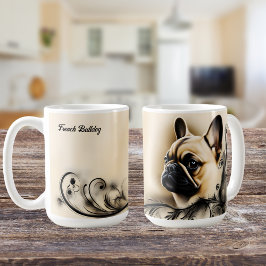 Caneca De Café Buldogue Francês